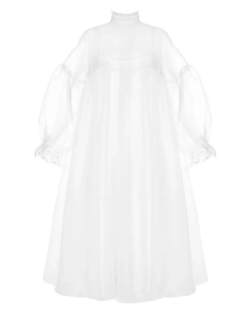 ANOUKI Midikleid aus Organza - Weiß Weiß
