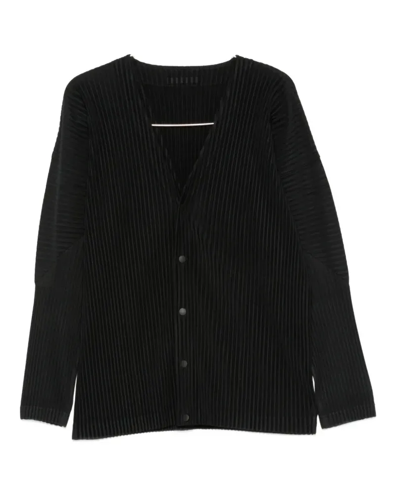Issey Miyake V-neck jacket - Schwarz Schwarz