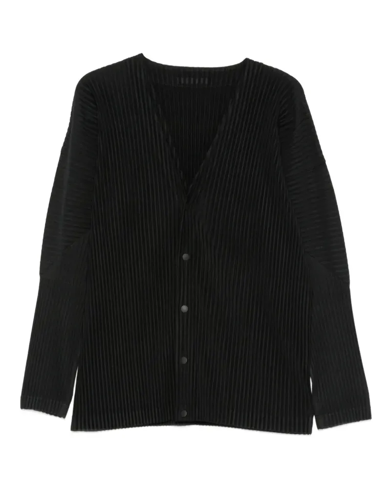 Issey Miyake V-neck jacket - Schwarz Schwarz