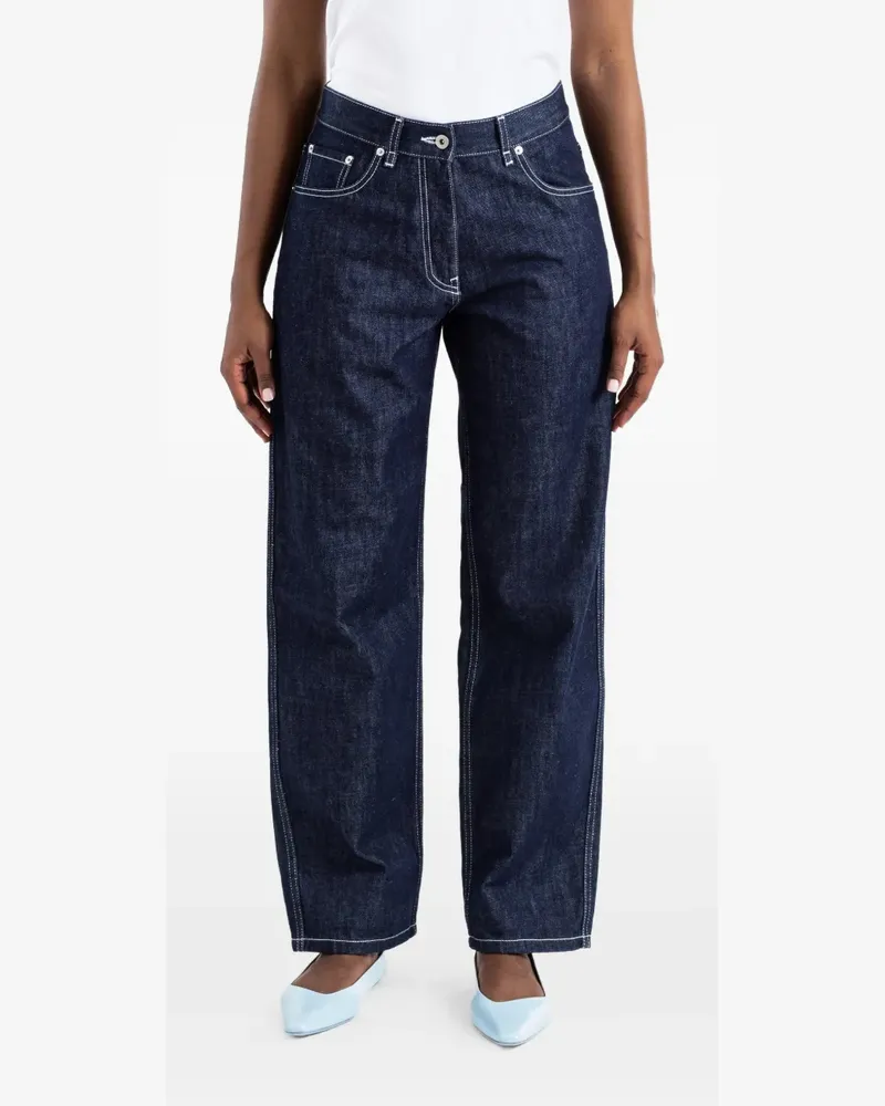 Casey Casey Paulo contrast-stitch jeans - Blau Blau