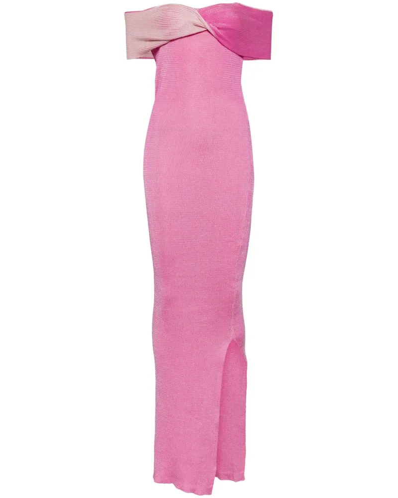 Baobab Collection Gestricktes Candy Maxikleid - Rosa Rosa