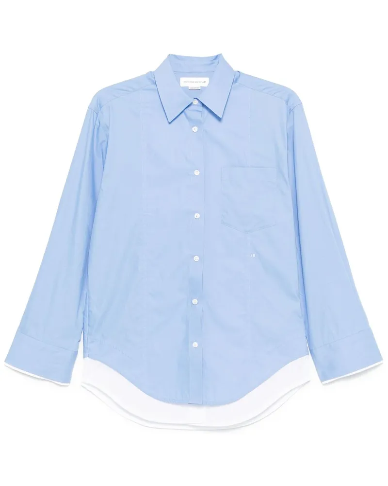 Victoria Beckham Hemd im Layering-Look - Blau Blau