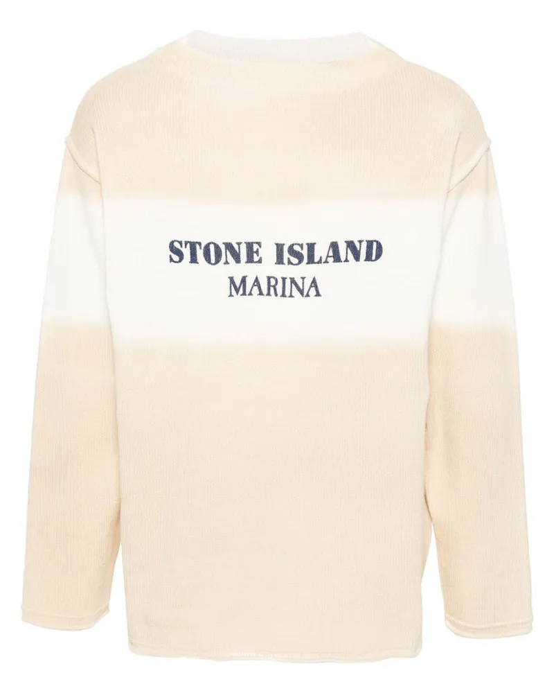 Stone Island Pullover mit Logo-Print - Nude Nude