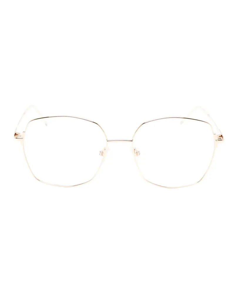 HUGO BOSS Brille mit geometrischem Gestell - Gold Gold