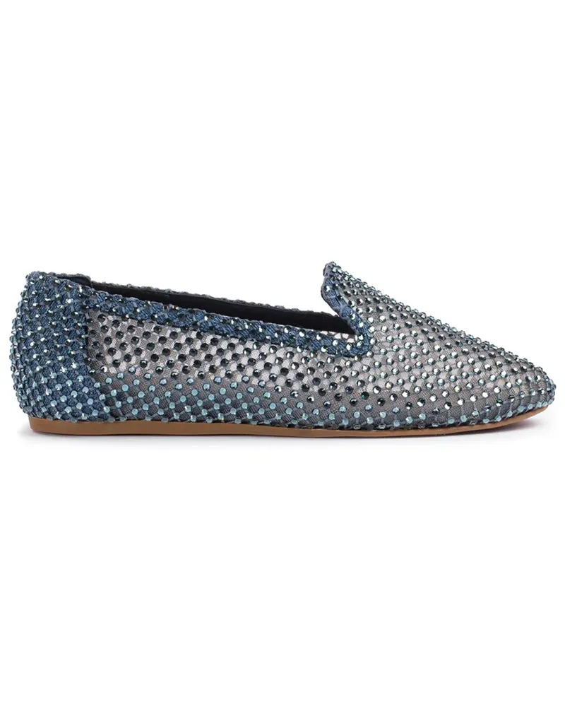Le Silla Gilda Ballerinas mit Kristallen - Blau Blau