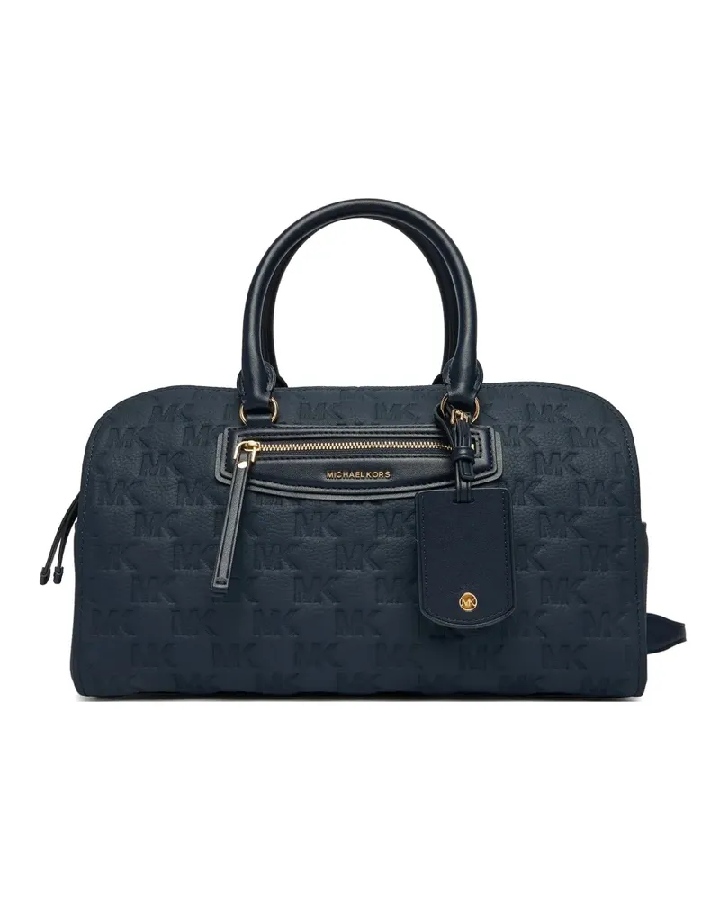Michael Kors medium Jet Set Travel logo-embossed leather holdall - Blau Blau