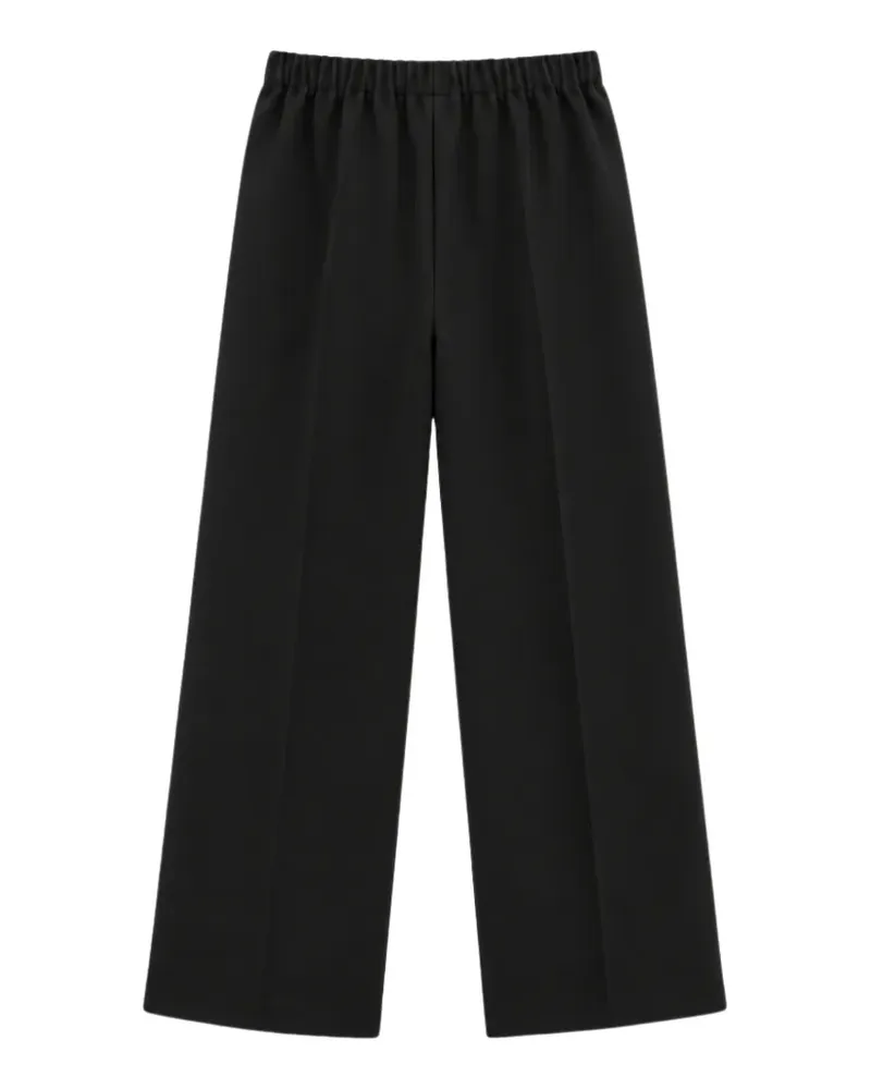 Liviana Conti Ethan elasticated-waistband wide-leg trousers - Schwarz Schwarz