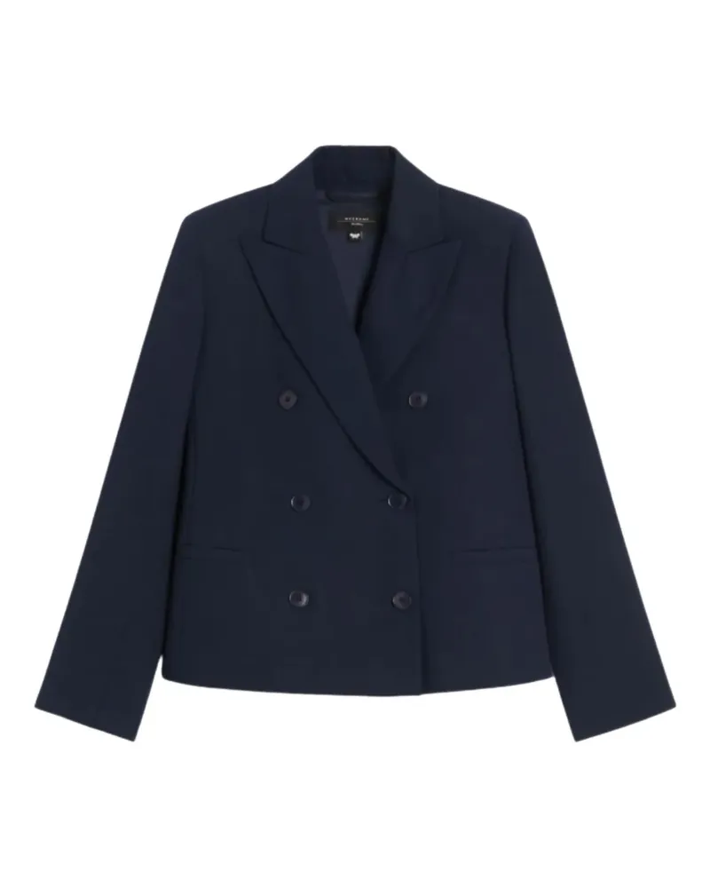 Max Mara Doppelreihige Tappeto Jacke mit Knöpfen - Blau Blau
