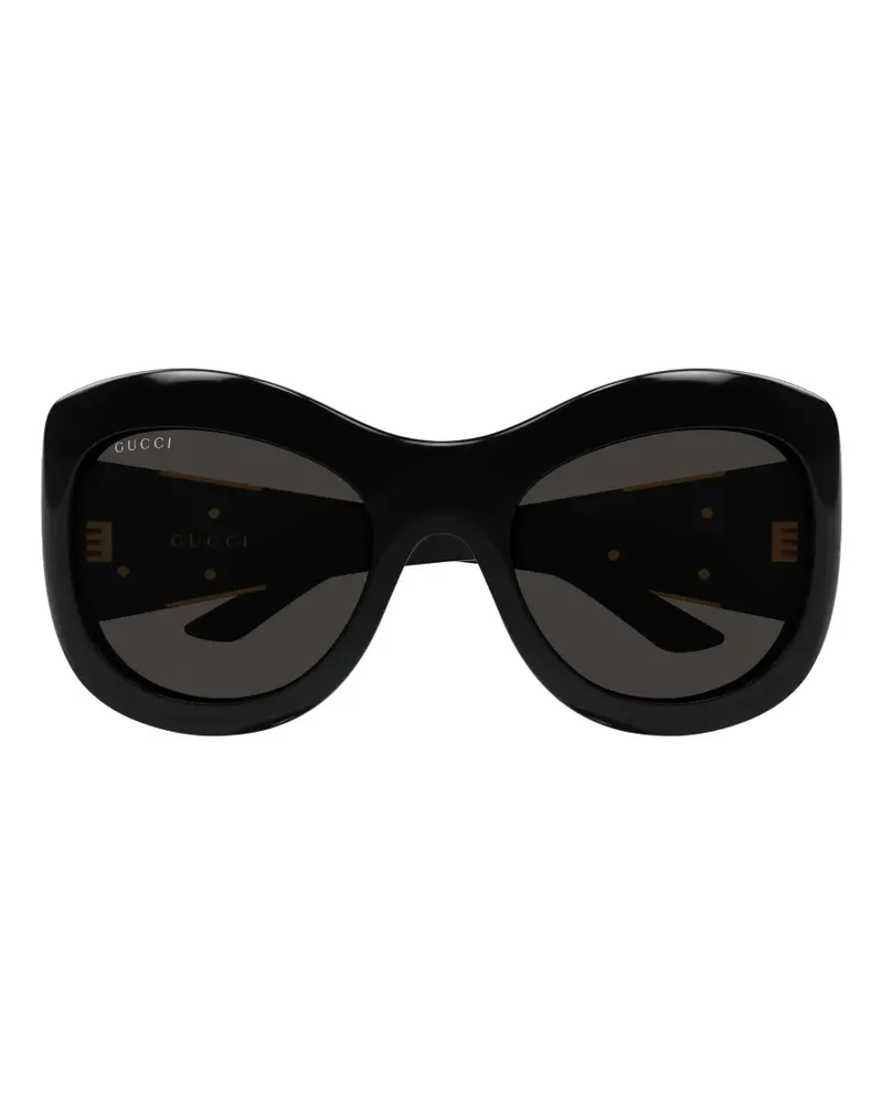 Gucci Brille mit geometrischem Gestell - Schwarz Schwarz
