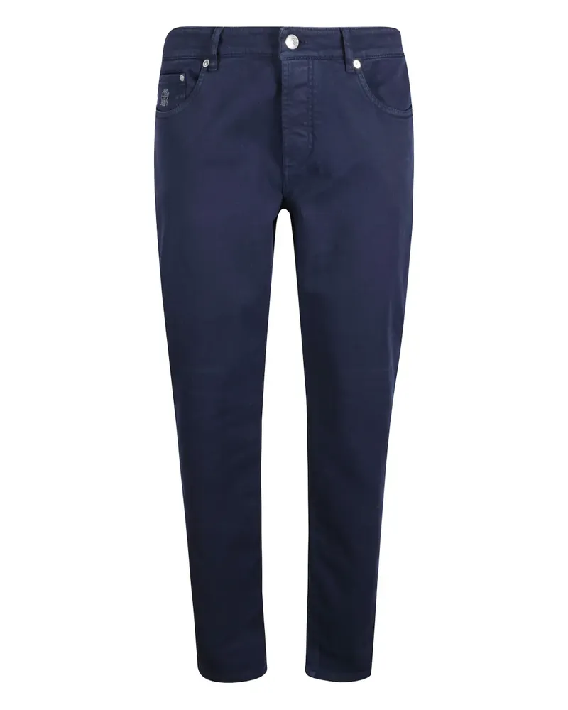Brunello Cucinelli Jeans mit Gürtelschlaufen - Blau Blau