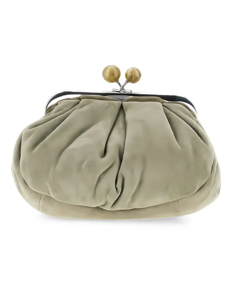 Max Mara Kleine Pasticcino Tasche aus Wildleder - Salbeigrün - Nude Nude