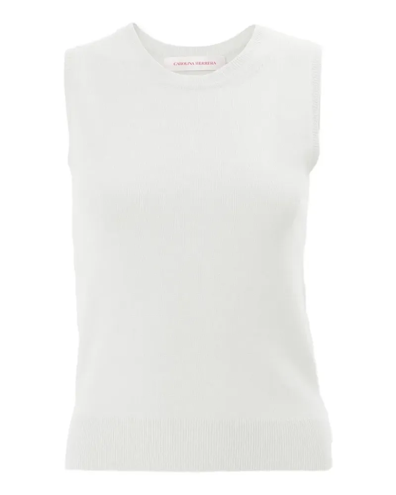 Carolina Herrera New York Kaschmirpullover mit rundem Ausschnitt - Nude Nude