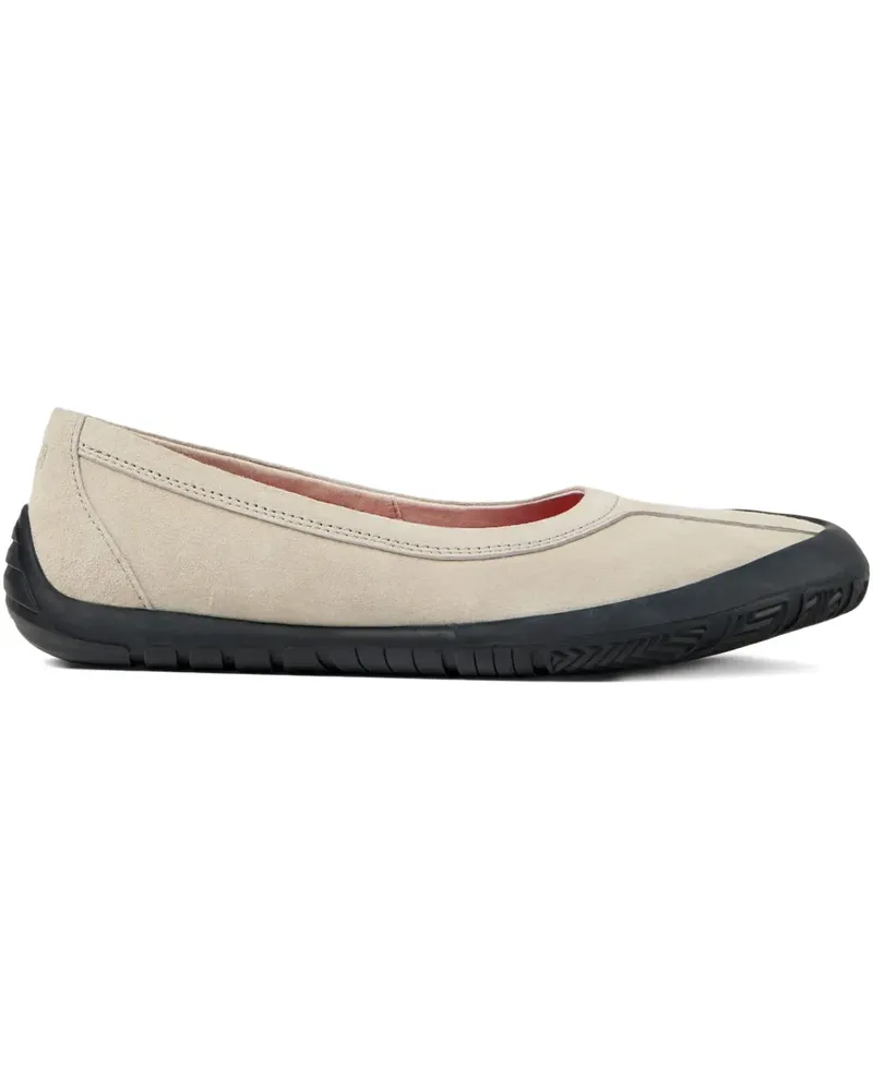 Camper Ballerinas aus Leder - Nude Nude