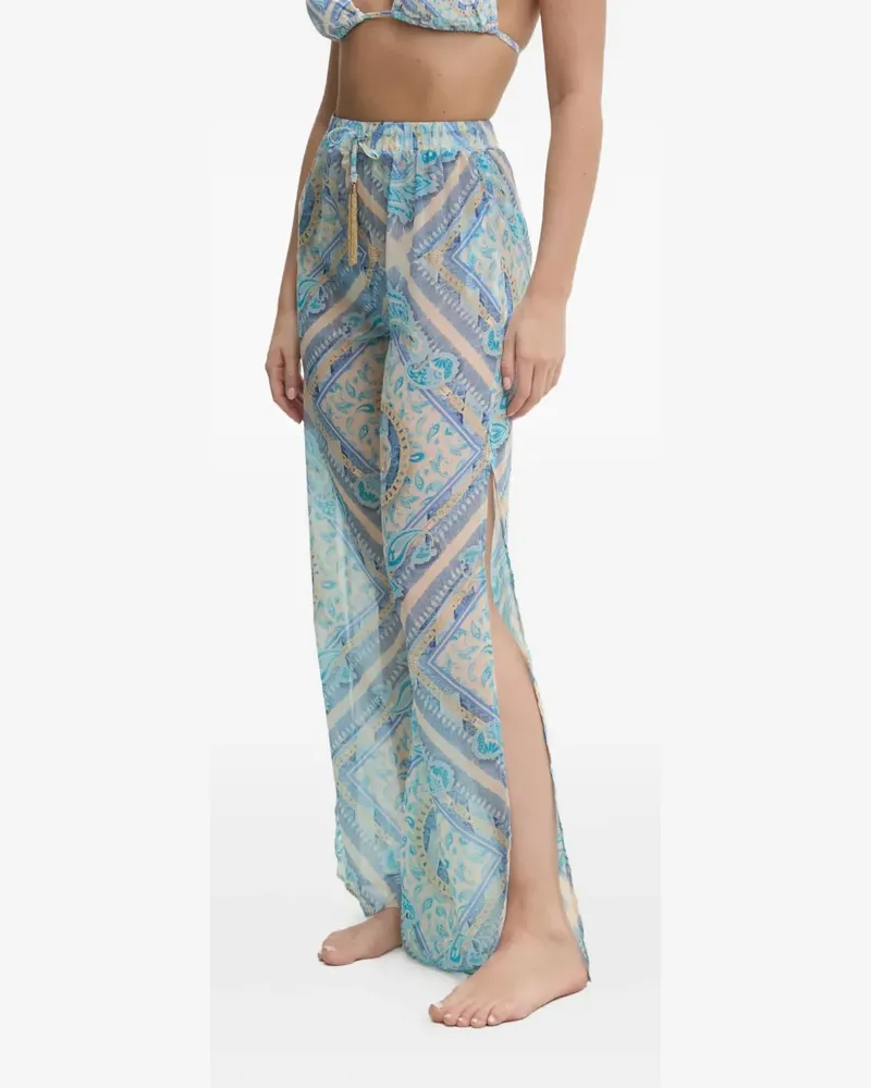 Kurt Geiger Resort Hose mit Paisley-Print - Blau Blau