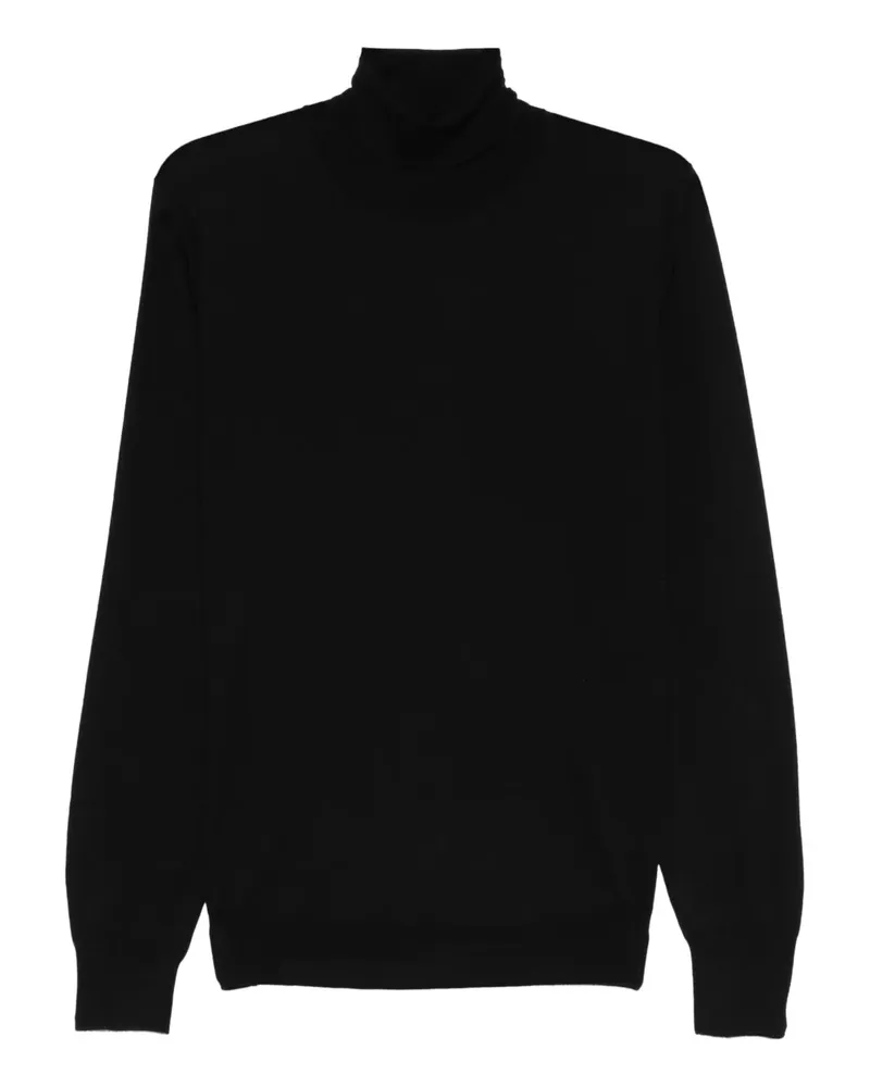 Dell'oglio Strickpullover mit Rollkragen - Schwarz Schwarz
