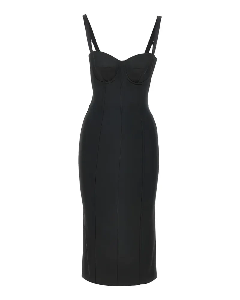 Dolce & Gabbana Kleid aus Satin - Schwarz Schwarz