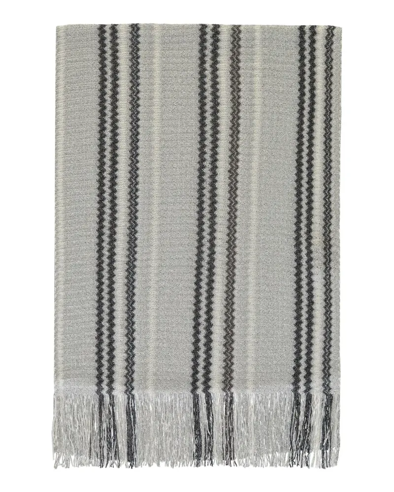 Missoni Schal mit Fransen - Grau Grau