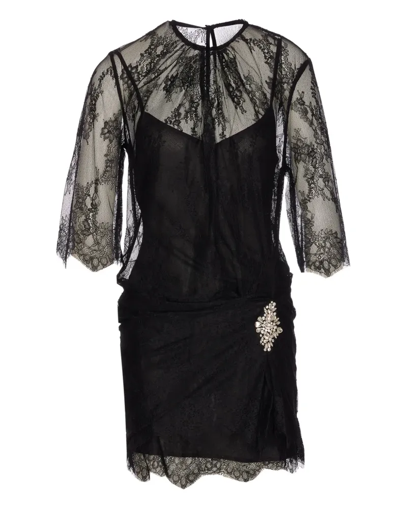 Liu Jo Chantilly crystal lace mini dress - Schwarz Schwarz