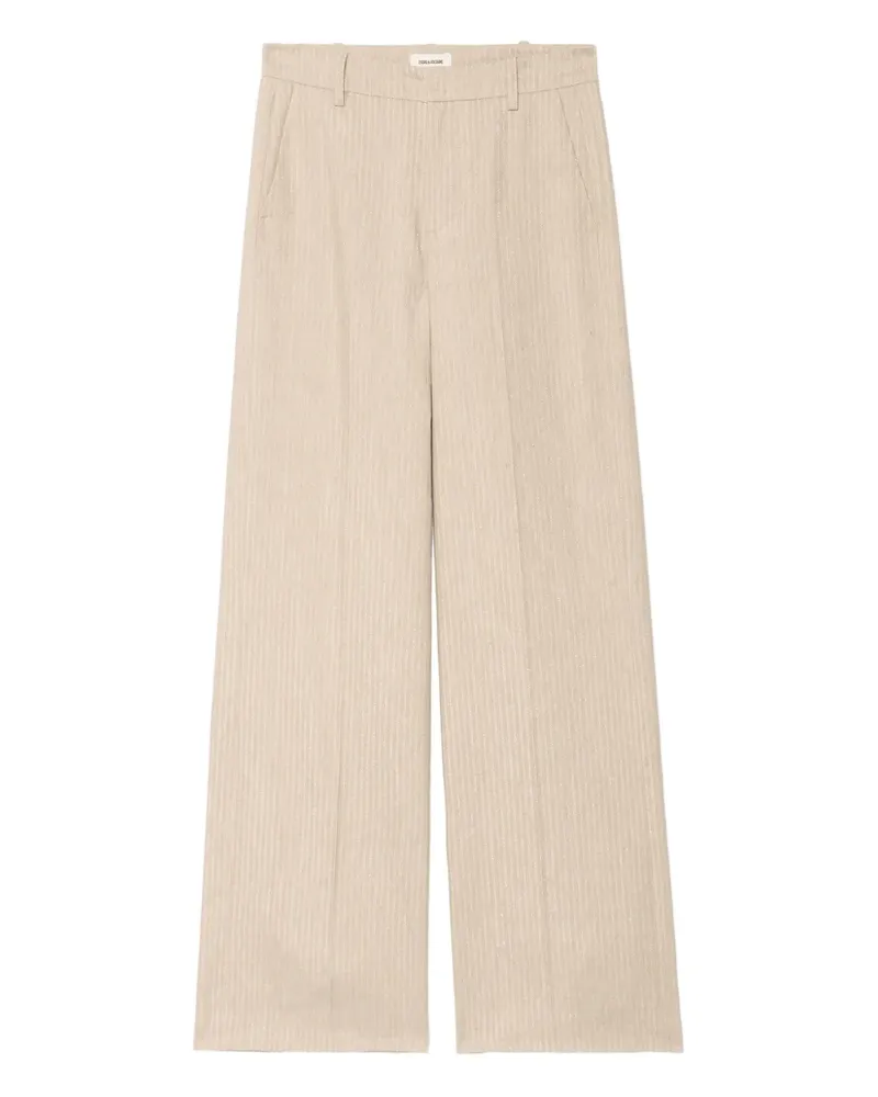 Zadig & Voltaire Panol Hose mit Nadelstreifen - Nude Nude