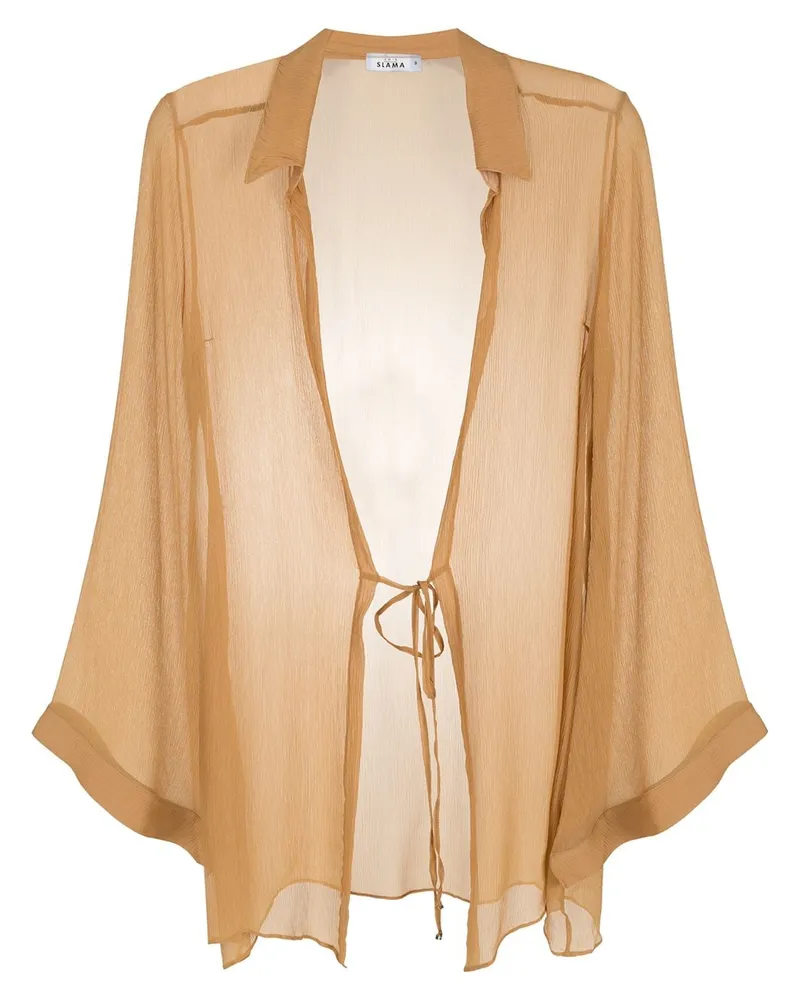 Amir Slama Saida de Praia Kaftan - Braun Braun