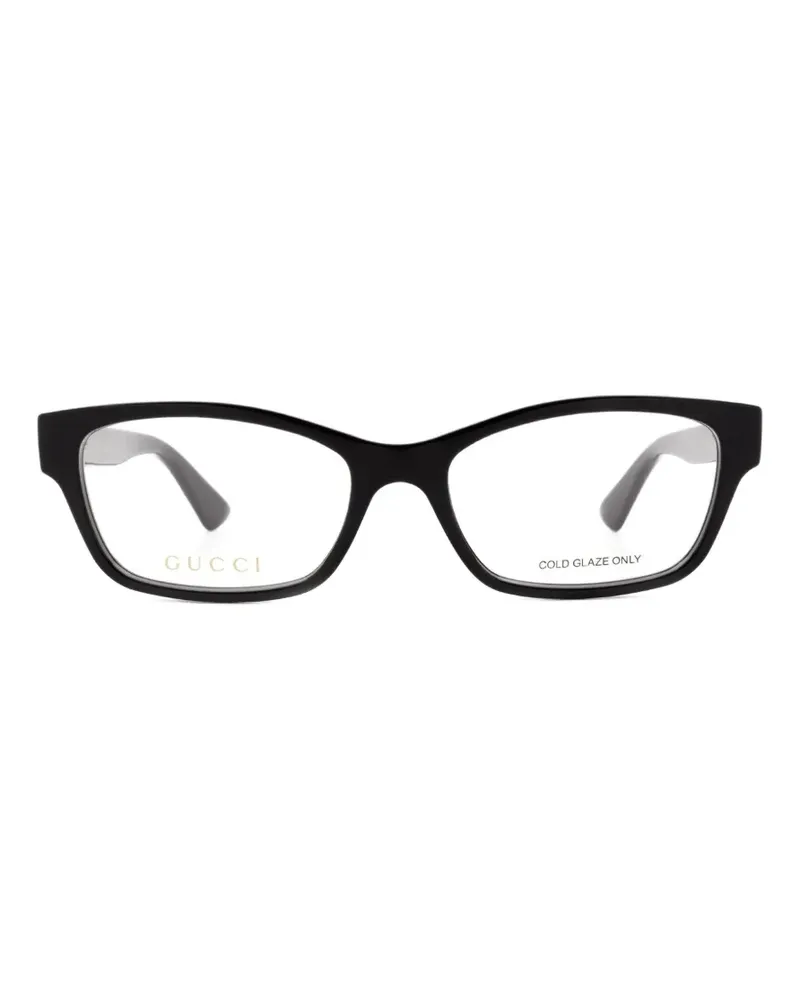 Gucci Brille mit GG-Logo - Schwarz Schwarz