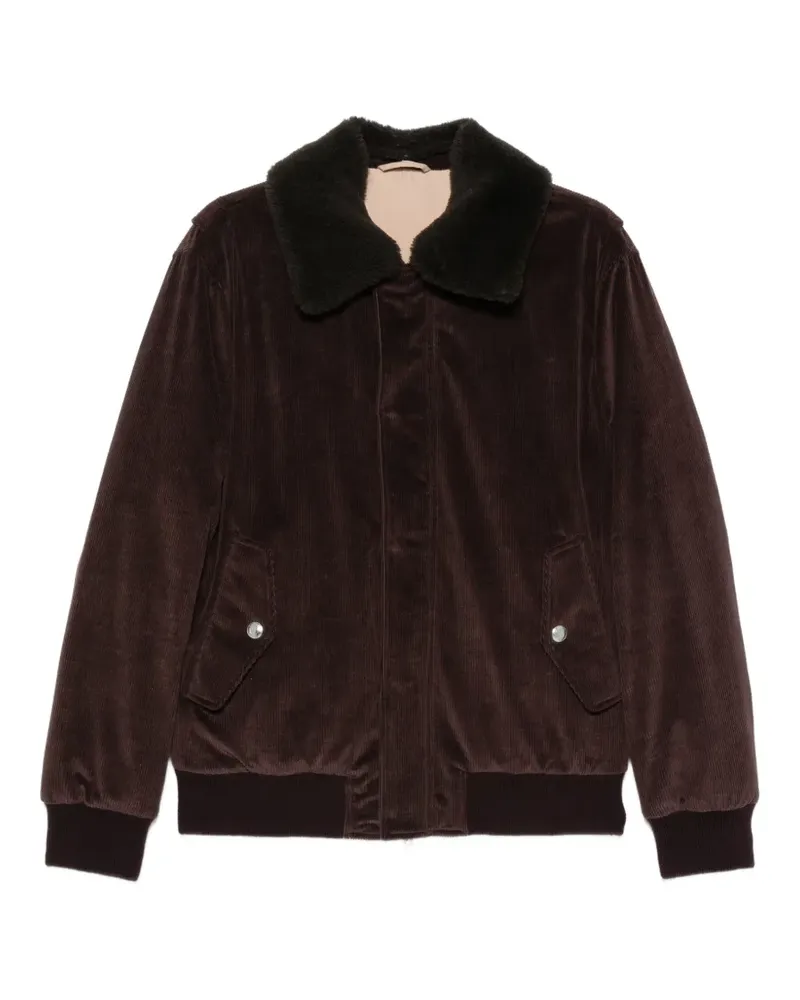 Eleventy Hemdjacke mit Cord-Effekt - Braun Braun
