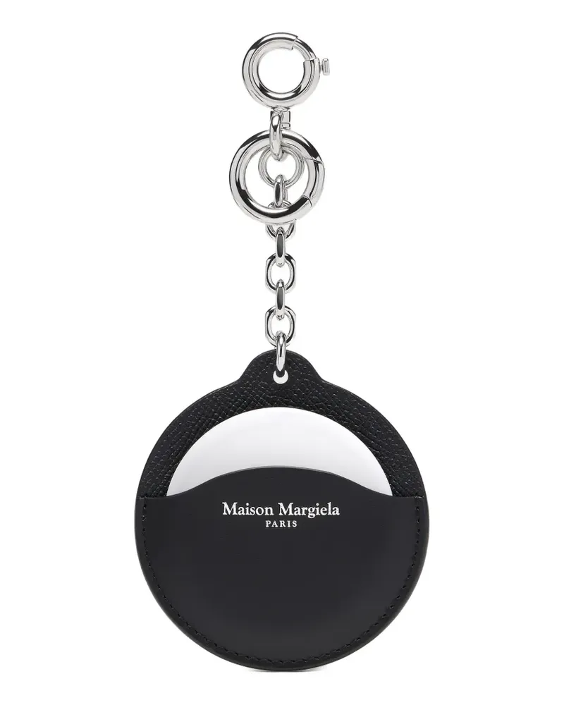 Maison Margiela Circle Schlüsselanhänger aus Leder - Schwarz Schwarz