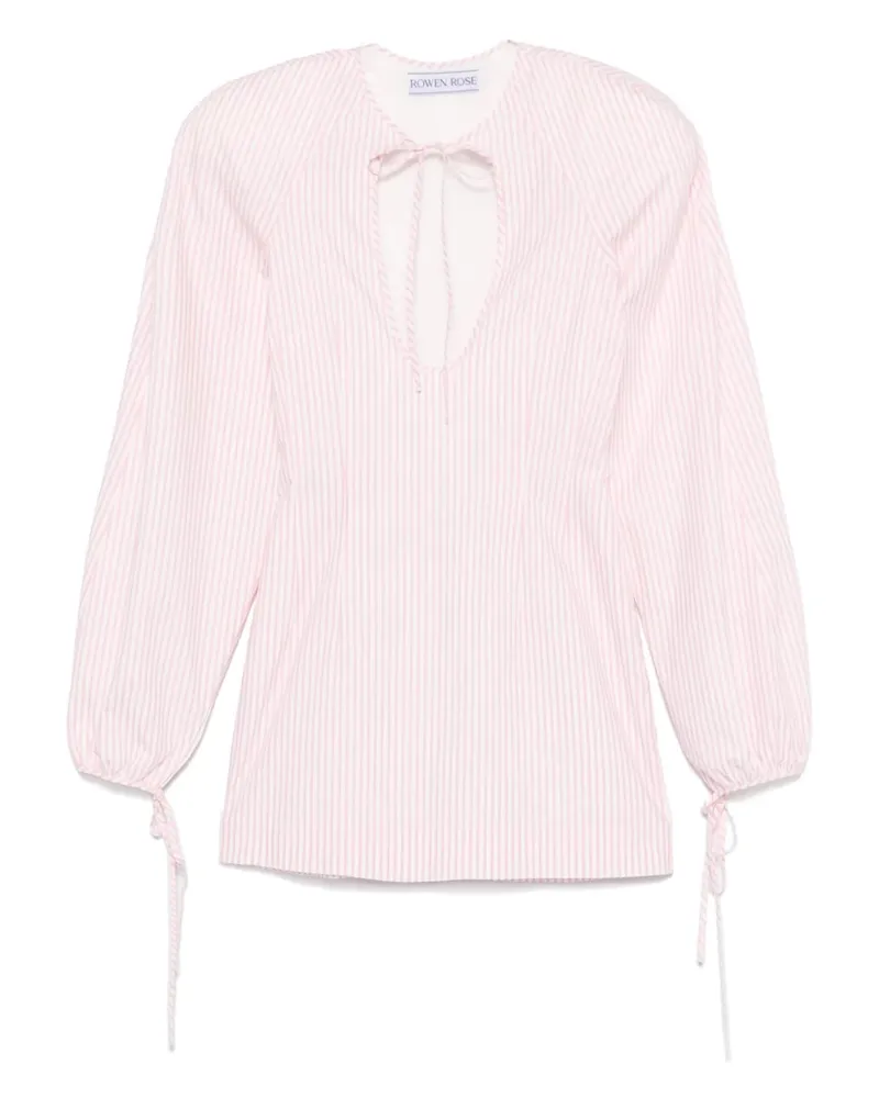 Rowen Rose Gestreiftes Minikleid - Rosa Rosa