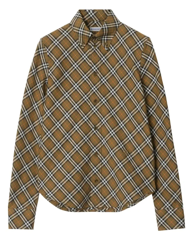 Burberry Hemd mit Karomuster - Braun Braun