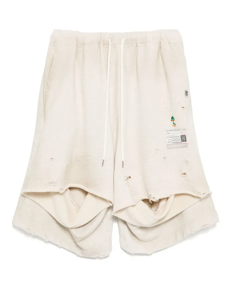 MIHARAYASUHIRO Shorts mit Kontrasteinsätzen - Nude Nude