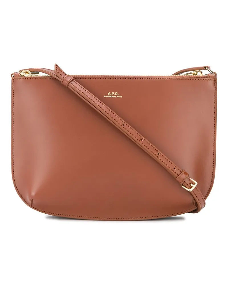 A.P.C. Sarah Schultertasche - Braun Braun