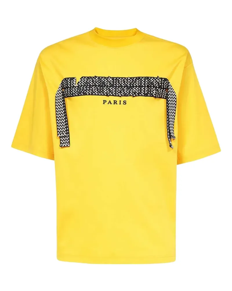 Lanvin T-Shirt mit Zickzackmuster - Gelb Gelb