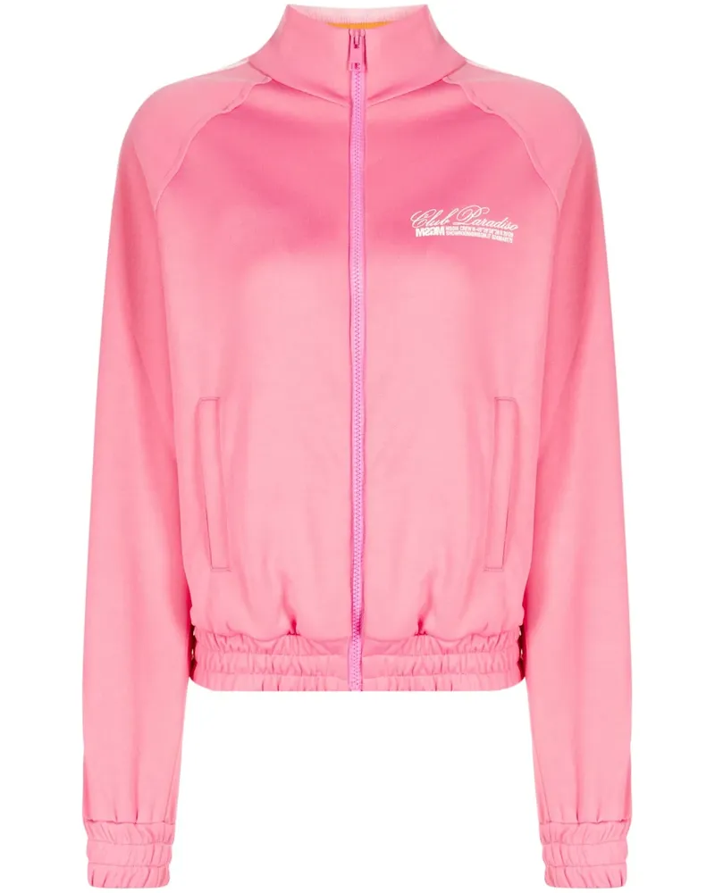 MSGM Sweatshirt mit Reißverschluss - Rosa Rosa