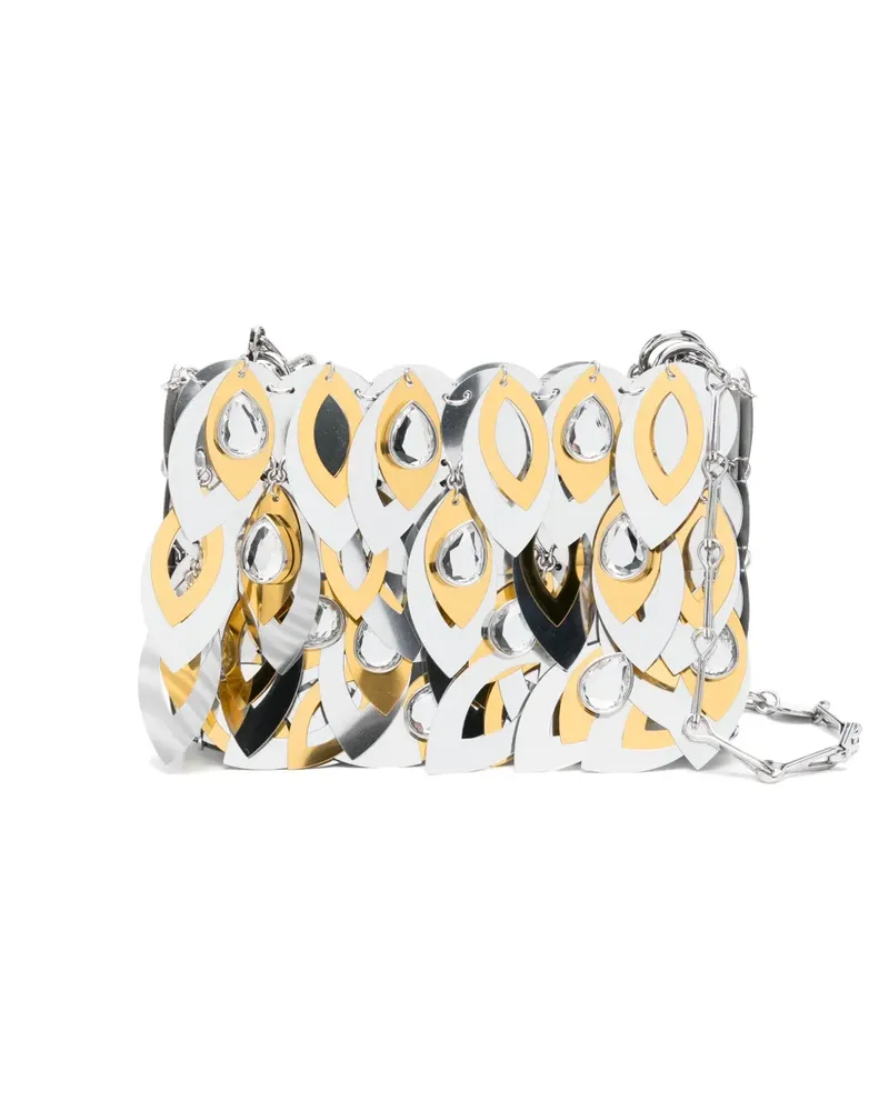Paco Rabanne Nano Teardrop Schultertasche - Silber Silber