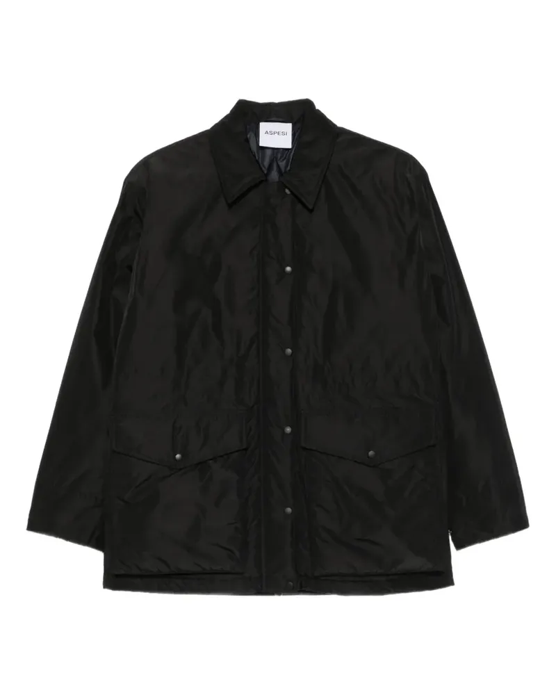 ASPESI flap-pocket padded jacket - Schwarz Schwarz
