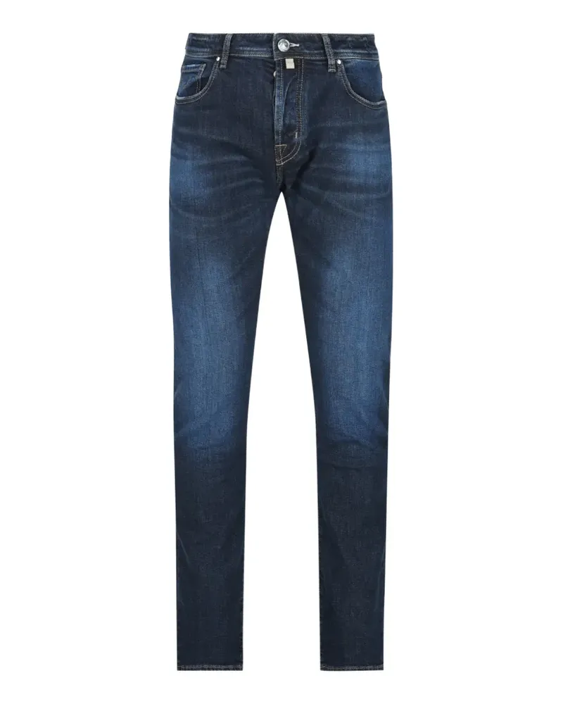 Jacob Cohën distressed-finish straight-leg jeans - Blau Blau