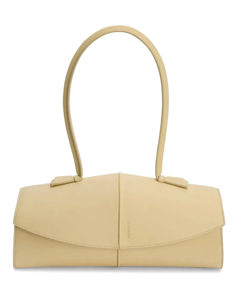 Jil Sander Linea Schultertasche aus Leder - Nude Nude