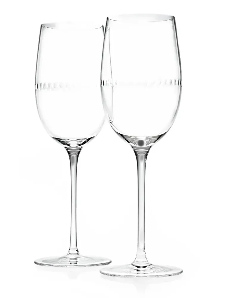 Christofle Perles wine glasses (set of two) - Nude Nude