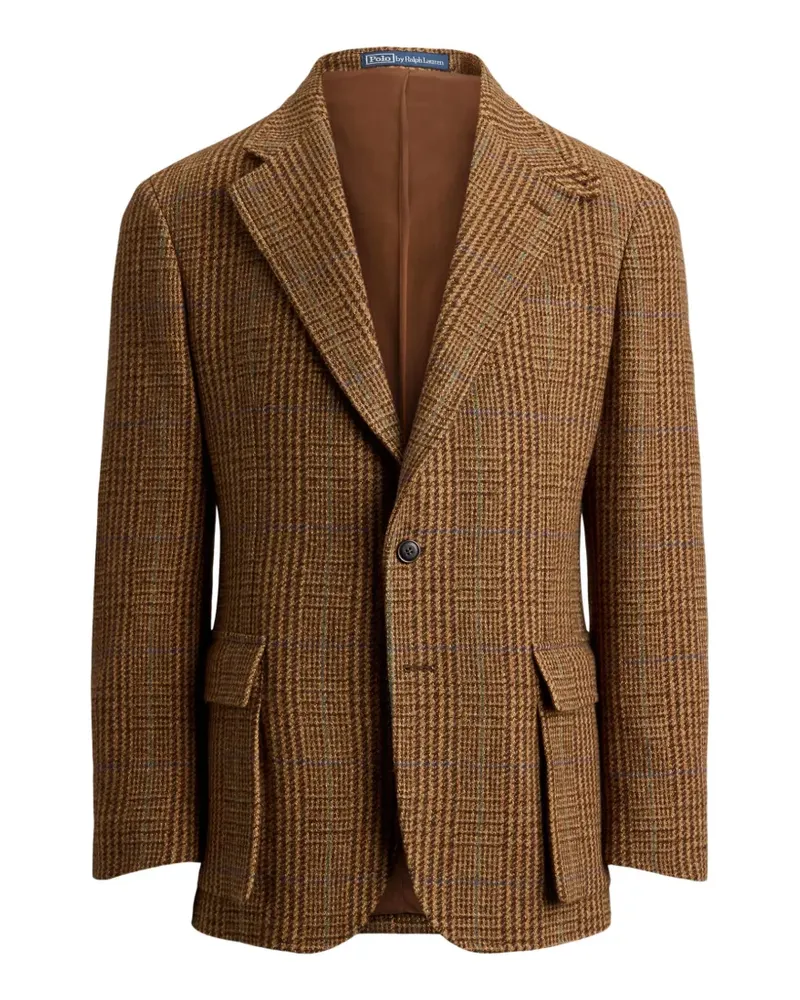 Ralph Lauren Karierte The RL67 Glen Tweed-Jacke - Braun Braun