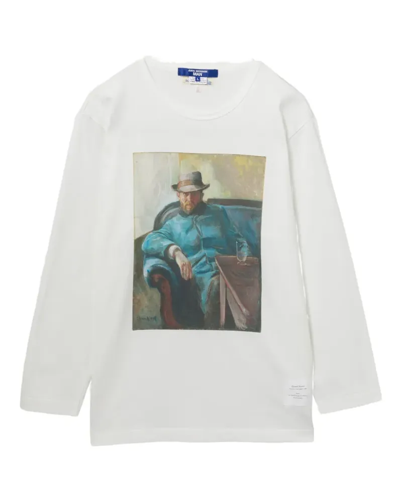 Junya Watanabe T-Shirt mit grafischem Print - Weiß Weiß