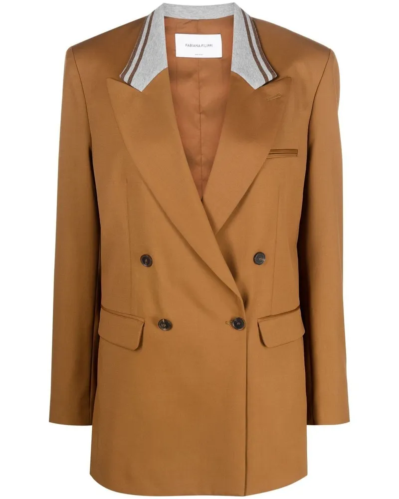 Fabiana Filippi Doppelreihiger Blazer - Braun Braun