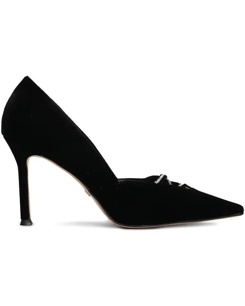Lola Cruz Spitze Daurel Pumps 95mm - Schwarz Schwarz