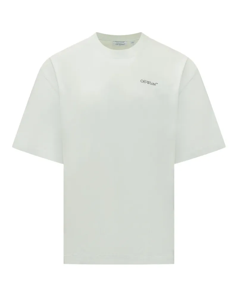 OFF-WHITE Kurzärmeliges T-Shirt mit Pfeilen - Grün Grün