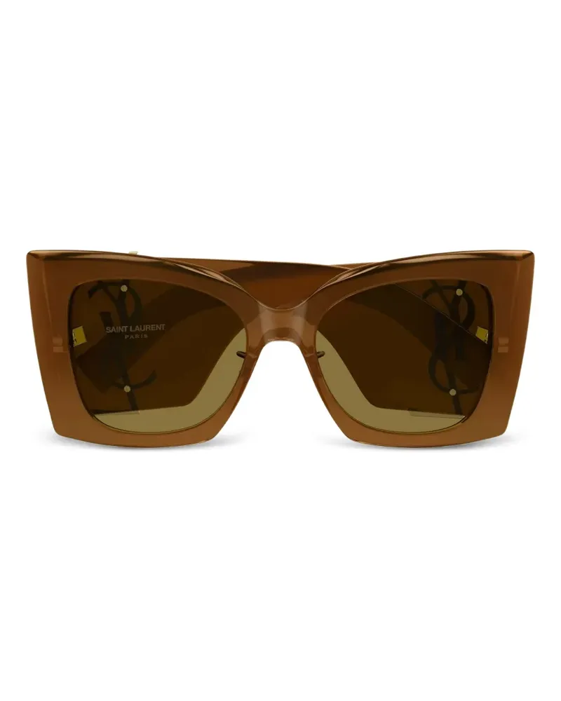 Saint Laurent SL M119 Blaze Crystal Cat-Eye-Sonnenbrille - Braun Braun