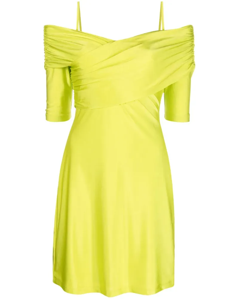 Stine Goya Schulterfreies Sterre Minikleid - Grün Grün