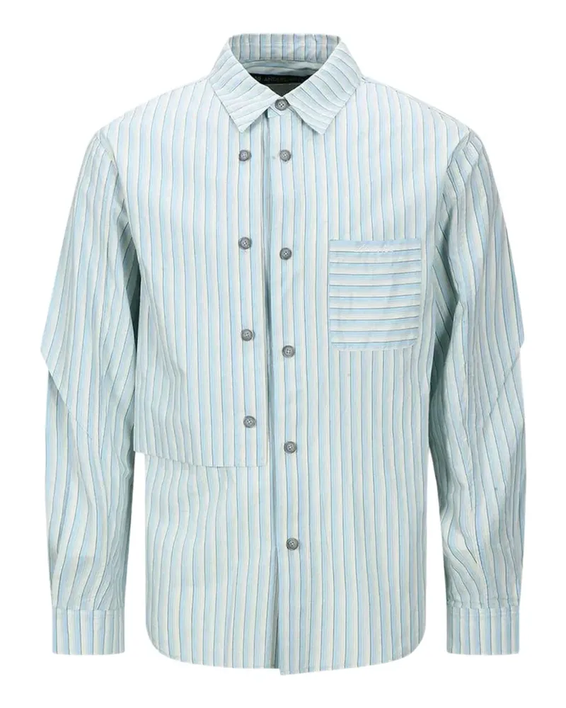 Andersson Bell stripe-pattern shirt - Blau Blau