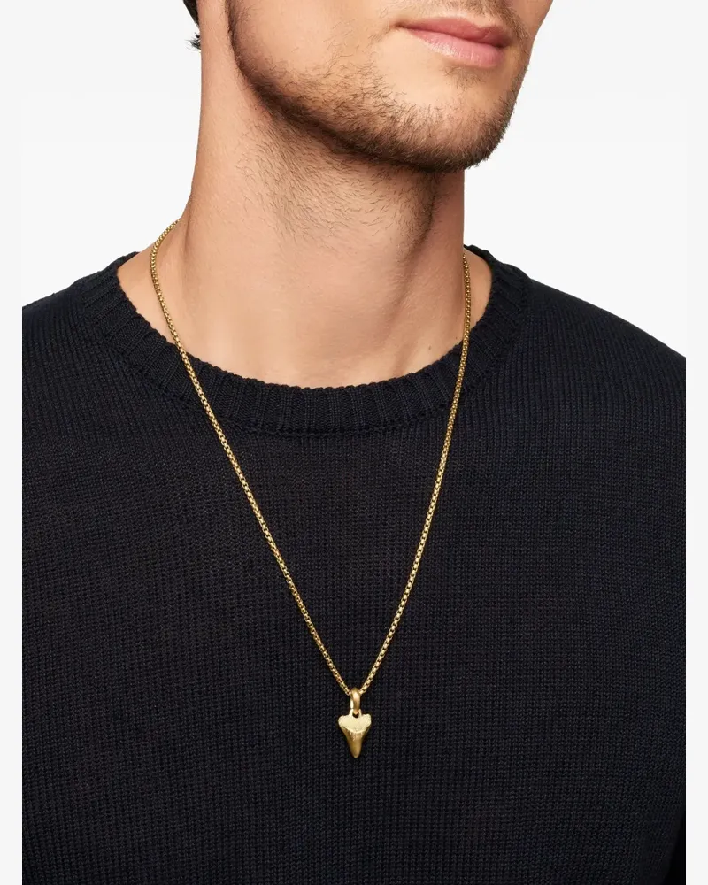 David Yurman 18kt Shark Tooth Gelbgoldamulett (27mm Gold