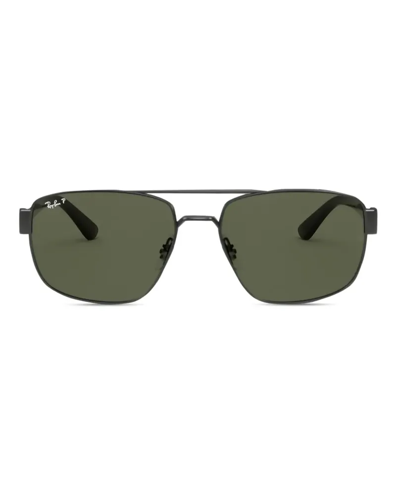 Ray Ban Sonnenbrille mit eckigem Gestell - Schwarz Schwarz
