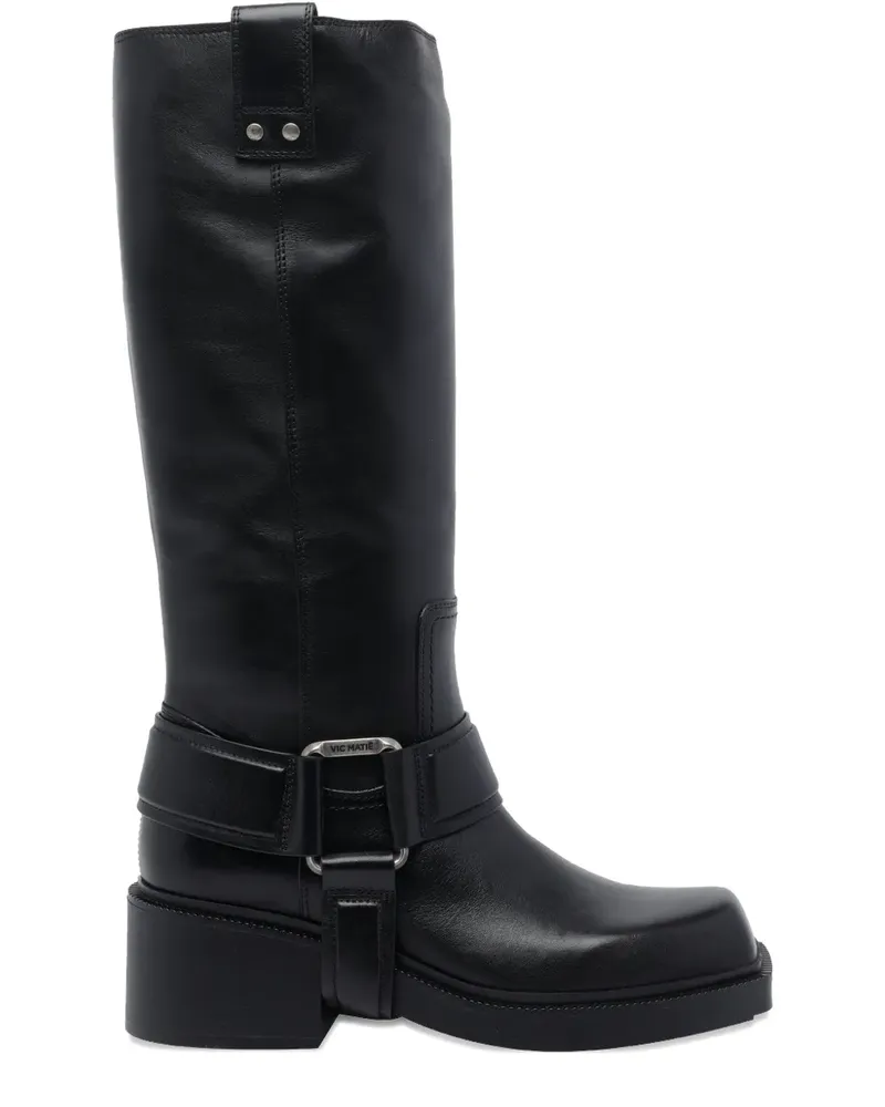 Vic Matié 55mm Pampas leather boots - Schwarz Schwarz