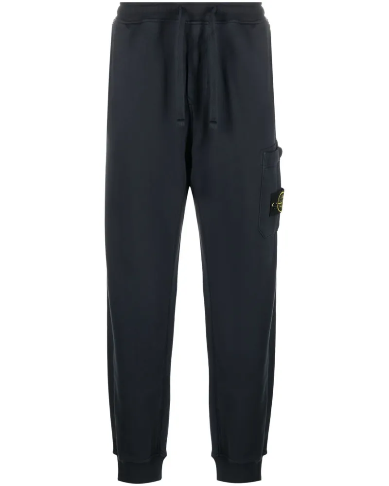 Stone Island Jogginghose mit Kompass-Patch - Blau Blau